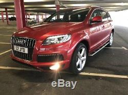2010 Audi Q7 S-line Plus 240 Bhp Quattro Fully Loaded Candy Red 20 Alloys Afsh