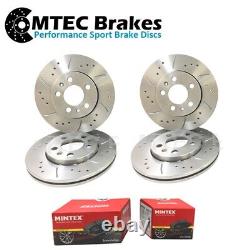 Audi A7 3.0 TDi Quattro 240bhp 12-15 Front Rear Brake Discs Pads Drilled Grooved