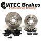 Audi TT 1.8T Quattro 225bhp 99-05 Front Rear MTEC Drilled Brake Discs & Pads