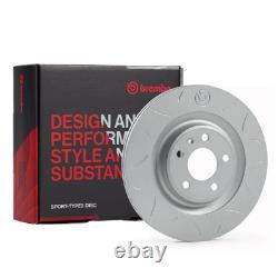 Brembo Sport TY3 Front Brake Discs for Audi A6 C7 3.0 TDI Quattro (10-18) 326bhp