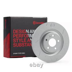 Brembo Sport TY3 Rear Brake Discs for Audi A6 C7 3.0 TFSI Quattro (10-18) 310bhp