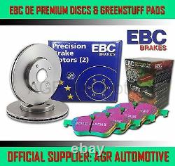 EBC FR DISCS GREENSTUFF PADS 280mm FOR AUDI QUATTRO 2.1 TURBO WR 200 BHP 1980-82