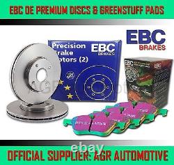EBC FR DISCS GREENSTUFF PADS 288mm FOR AUDI A6 QUATTRO 2.3 133 BHP 1994-96 OPT2