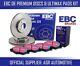 EBC REAR DISCS AND PADS 245mm FOR AUDI QUATTRO 2.1 TURBO (WR) 200 BHP 1980-82