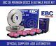 EBC REAR DISCS PADS 300mm FOR AUDI A5 CABRIOLET QUATTRO 3.0 TD 237 BHP 2009-11