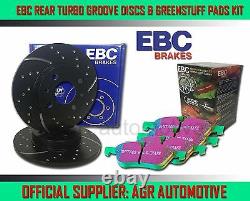 EBC REAR GD DISCS GREENSTUFF PADS 245mm FOR AUDI A6 QUATTRO 2 140 BHP 1994-98