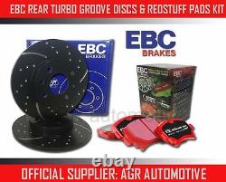 EBC REAR GD DISCS REDSTUFF PADS 256mm FOR AUDI TT QUATTRO 3.2 250 BHP 2003-06