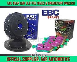 EBC REAR USR DISCS GREENSTUFF PADS 245mm FOR AUDI A6 QUATTRO 1.8 125 BHP 1996-98