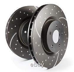 EBC Turbo Grooved Front Brake Discs for Audi A4 Quattro B8 2.0 TD 170BHP 08 11