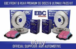 Ebc Front + Rear Discs And Pads For Audi Tt Quattro 3.2 250 Bhp 2003-06