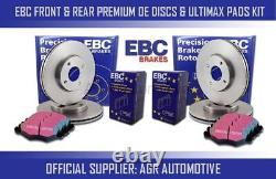 Ebc Front + Rear Discs Pads For Audi A5 Cabriolet Quattro 3.2 261 Bhp 2009-11