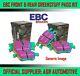 Ebc Greenstuff Front Rear Pads Kit For Audi A6 Quattro Avant 1.8 125 Bhp 1996-98