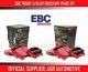 Ebc Redstuff Front + Rear Pads Kit For Audi Tt Quattro 3.2 250 Bhp 2006-10