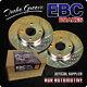 Ebc Turbo Groove Front Discs Gd1045 For Audi A4 Quattro 2.0 Td 140 Bhp 2004-08