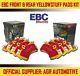 Ebc Yellowstuff Front + Rear Pads Kit For Audi A6 Quattro 2 140 Bhp 1994-98