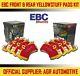 Ebc Yellowstuff Front + Rear Pads Kit For Audi A6 Quattro 2.5 Td 163 Bhp 2002-05