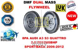 For 8pa Audi A3 S3 Quattro 2.0 256/265bhp Sb 2006-12 New Dual Mass Dmf Flywheel