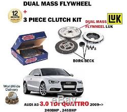 For Audi A5 3.0 Tdi Quattro 240bhp 245bhp 2008 Dual Mass Flywheel + Clutch Kit