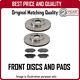 Front Brake Discs And Pads For Audi A6 2.4 Quattro (165bhp) 11/1999-5/2000