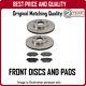 Front Brake Discs And Pads For Audi A6 Avant 2.4 Quattro (165bhp) 6/2000-8/2001