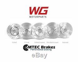 Front & Rear MTEC Brake Discs & Pads for Audi TT 2.5 RS Quattro 335/355bhp 09-15