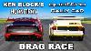 Ken Block Hoonitron V Audi Quattro Rally Car Drag Race