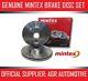 Mintex Rear Brake Discs Mdc2290 For Audi Tt Quattro 3.2 250 Bhp 2006-10