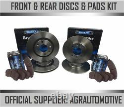 Oem Spec Front + Rear Discs And Pads For Audi A4 Quattro 2.0 Td 143 Bhp 2008-11