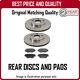 Rear Discs And Pads For Audi A4 3.0 Tdi Quattro (245bhp) 12/2011