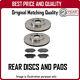 Rear Discs And Pads For Audi A6 2.4 Quattro (165bhp) 11/1999-5/2000