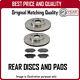 Rear Discs And Pads For Audi Q5 2.0 Tdi Quattro (170bhp) 10/2008-10/2012