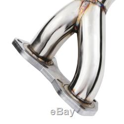Stainless Race Exhaust Front Down Pipe For Audi Tt Mk1 8n 1.8t Quattro 180 Bhp